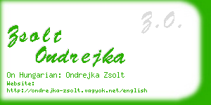 zsolt ondrejka business card